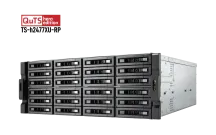 QNAP - TS-h2477XU-RP-3700X-32G-US - QNAP 4U 24-Bay QTS hero NAS/iSCSI IP-SAN, AMD Ryzen 7 3700X 8C/16T 3.4 GHz, 32GB DDR4 RAM, 1GbE*2 , 10GbE*2 SFP+