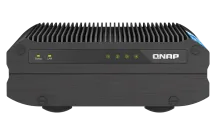 QNAP - TS-i410X-8G-US - QNAP TS-i410X 4-Bay fanless industrial NAS. Intel Atom x6425E quad-core burst up to 3.0 GHz with onboard 8GB RAM