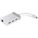 TRENDNET - TUC-ETGH3 - USB-C to Gigabit Ethernet Adapter + USB Hub