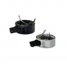 Videotec - UEBP4AA - Parapet bracket with quick connectors RJ45 (Ethernet and PoE) + 4 poles with screw terminal (power supply and I/O) for ULISSE EVO, grey-white colour (RAL9002)