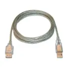 Cyber Power - USB-2XAA20-SS - 2 Meter (6' 5") High Speed USB Extension Cable - Silver with Silver Connectors