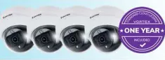 Vivotek - VXK4D6A - VORTEX 2MP Kit FD639-1Y Outdoor Dome x4 w/1-yr lic