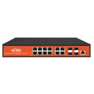 Wi-Tek - WI-PMS312GF - 8GE+4Combo SFP Full Giga 802.3af/at Managed PoE Switch with 8Port PoE (Project model Delivery time 3weeks)
