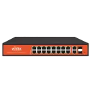Wi-Tek - WI-PMS320GF - 16GE+2Combo SFP Full Giga 802.3af/at PoE Switch with 16Port PoE
