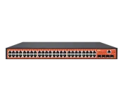 Wi-Tek - WI-PMS552F - 48GE+4*10G SFP+ 802.3af/at L2 Managed PoE Switch with 48Port PoE