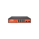 Wi-Tek - WI-PS310GF-Alien - 8GE+2SFP Unmanaged 24V-48V Auto-detect PoE Switch
