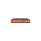 Wi-Tek - WI-PS320GF - 16GE+2Combo SFP Full Giga 802.3af/at PoE Switch with 16Port PoE(Project model Delivery time 3weeks)