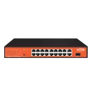 Wi-Tek - WI-PS518GH - 16FE+1GE+1Combo SFP Ports 250M Long Range PoE Switch with 16Port PoE