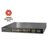 Planet - XGSW-28040HP - L2+ 24-Port 10/100/1000T 802.3at POE+ plus 4-port 10G SFP+ Managed Switches with Hardware Layer3 IPv4/IPv6 Static Routing, 440W POE Budget, ERPS Ring