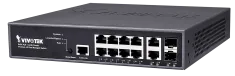 Vivotek - AW-GEV-107A-130 - 8xGE PoE + 2xGE Combo + 1xRJ45 Console