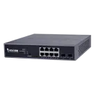 Vivotek - AW-GEV-104B-130 - 8xGE PoE+2xGE SFP Web Smart Managed Switch, NetworkView 130W