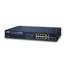 Planet - FGSD-1008HPS - 8-Port 10/100TX 802.3at PoE +  2-Port Gigabit TP/SFP Combo Managed Ethernet Switch 120W
