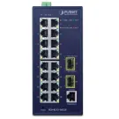 Planet - IGS-4215-16T2S - IP30 Industrial L2/L4 16-Port 10/100/1000T + 2-Port 100/1000X SFP Managed Switch (-40~75 degrees C)