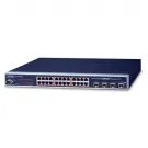 Planet - WGSW-24040HP - 24-Port 10/100/1000Mbps 802.3at PoE+ with 4 Shared SFP Managed Switch (220W)