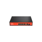 Wi-Tek - WI-PS305GF - 4GE+1GE+1SFP Fiber 802.3af/at PoE Switch with 4Port PoE