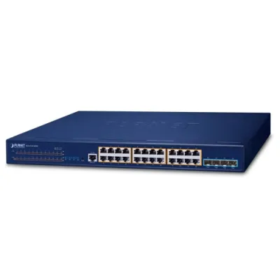 Planet - SGS-6310-24P4X - L3 24-Port 10/100/1000T 802.3at PoE + 4-Port 10G SFP+ Stackable Managed Switch
