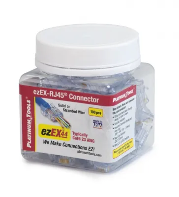 Platinum Tools - 100018C - ezEX44 Connector (10 Per Clamshell)