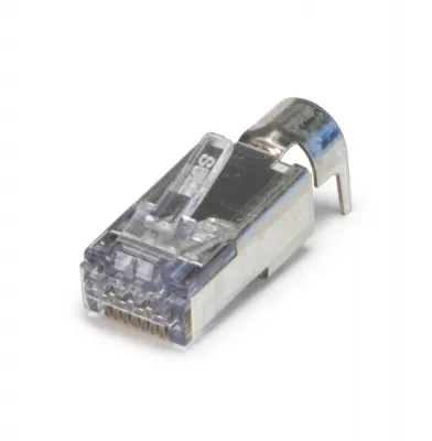 Platinum Tools - 100027C - ezEX48 Cat6A Shielded RJ45 External Ground Connector, 25/Clamshell.