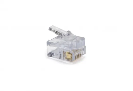 Platinum Tools - 105005LT - EZ-RJ12/11 Long Tab Connector. Pkg 500pc/Bag.