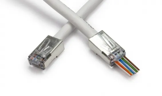 Platinum Tools - 105020 - EZ-RJ45 Shielded, Internal Ground. Pkg 100pc/Bag.