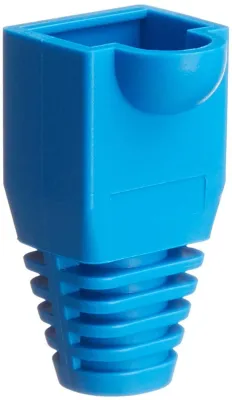 Platinum Tools - 105072 - RJ45 Boot, 6.0mm Max OD, Blue. Pkg 100pc/Bag.