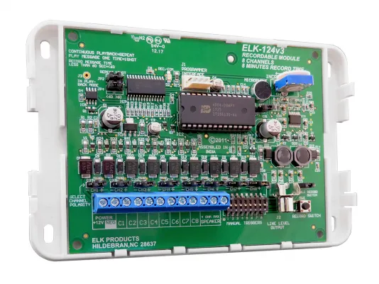 ELK - 124 - Recordable Annunciator w/enclosure; 8 minutes, 8 Channels