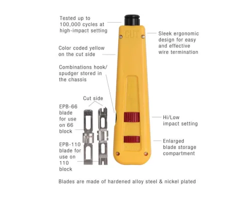 Jonard - EPD-91461 - Punchdown Tool with 2 Blades 66 & 110