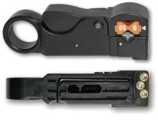 Platinum Tools - 15035C - 3 Level Coax Stripper for RG8/11/RG213. Pkg for Peghook.