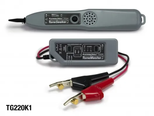 Platinum Tools - TG210K1C - Professional Tone & Probe Kit, Alligator Clips. Clamshell.
