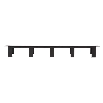Kendall Howard - 1903-3-100-01 - 1U 5X D-Ring Cable Manager