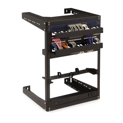 Kendall Howard - 1915-3-500-15 - 15U 18" Deep Open Wall Rack
