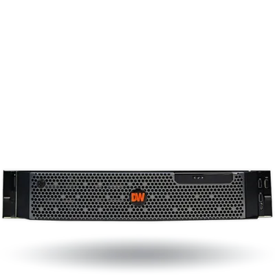 Digital Watchdog - DW-BJRR2P80TLX - Blackjack Rack NVR Server (Powered by DW Spectrum IPVMS), includes 8 camera licenses pre-installed, 600 Mbps of recording throughput, Linux on mirrored SSD's, 800W Dual Power Supply, 2U rack-mount, 60TB usable Raid