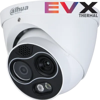 Dahua - DHI-TPC-DF1241-TB2F2-S2 - EVX Thermal Network Mini Hybrid Temperature Measurement Eyeball Camera