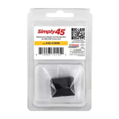 Simply 45 - S45-C190B - Storage Box for Blades used on Simply45 RJ45 Crimp Tools - 1 set of 2 blades - Bag