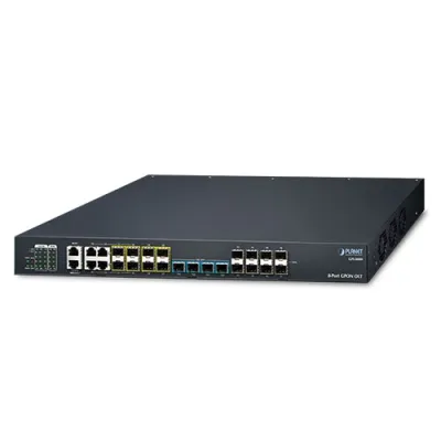 Planet - GPL-8000 - 8-Port GPON OLT with 4-Port Gigabit TP/SFP Combo + 4-Port 1000X SFP + 4-Port 10G SFP+ with optional Redundant Power
