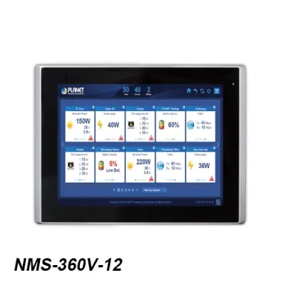 Planet - NMS-360V-12 - Renewable Energy Management Controller with 12" LCD Touch Screen- 512 nodes