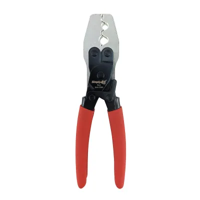 Simply 45 - S45-C360 - External Ground Shielded & Terminal Crimp Tool with Dual Cavity Design, Locking Handle - 1ea/blister