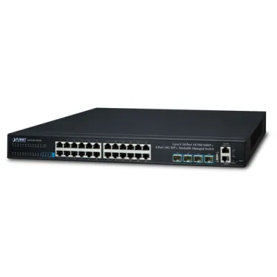 Planet - SGS-6341-24T4X - Layer 3 24-Port 10/100/1000T + 4-Port 10G SFP+ Stackable Managed Gigabit Switch
