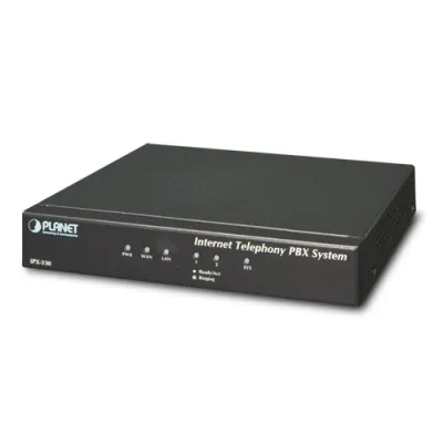 Planet - IPX-330 - 30 User Asterisk base Advance IP PBX with 2 FXO interface, IETF SIP/IAX2, T.38 FoIP, TLS/SRTP, IP Stackable, TR069, VPN, IPv6, SNMP and up to 15 concurrent calls