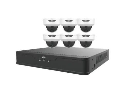 Uniview - EK-X1P8D46T2 -  6 Camera +1 NVR Kit with 2TB HDD Storage