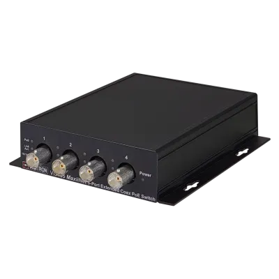 Vigitron - Vi3405 - 5-Port MaxiiNet™ Extended Coax PoE Switch, Standard Uplink