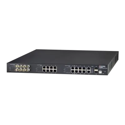 Vigitron - Vi32026 - 26-Port, 8-Port Coax, 16-Port Standard, L2, Hybrid PoE Switch