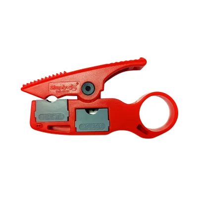 Simply 45 - S45-S02R - Installer Series No Nick Wire Stripper for Cat5e/6/6a and coaxial cables RG59/6/6Q - 1EA/Blister