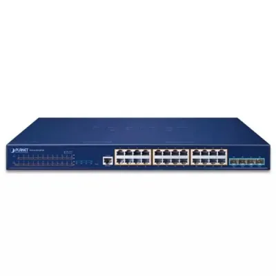 Planet - SGS-6310-24P4X - L3 24-Port 10/100/1000T 802.3at PoE + 4-Port 10G SFP+ Stackable Managed Switch