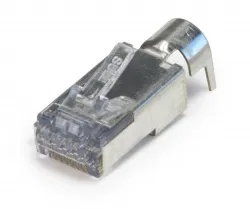 Platinum Tools - 202052J - ezEX48 Cat6A Shielded RJ45 External Ground Connector, 50/Jar.
