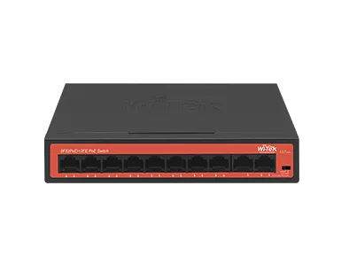 Wi-Tek - WI-PS210H - 8FE+2FE Ports 250M Long Range PoE Switch with 8Port PoE