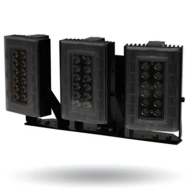 Digital Watchdog - DW-ILHYBIP850 - Hybrid 850nm Infra-red Illuminator and White Light, High Power Dual Core LEDs, with 614' coverage distance. Interchangeable lens packs to deliver a variety of angles out of the box. Built in web browser interface fo