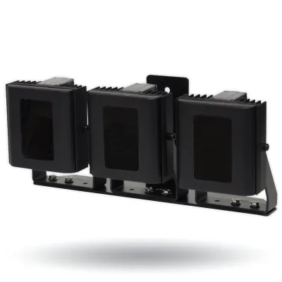 Digital Watchdog - DW-ILIRIP940 - High Performance 940nm Infra-red Illuminator, High Power Dual Core LEDs, with 374' coverage distance. Interchangeable lens packs to deliver a variety of angles out of the box. Built in web browser interface for easy 