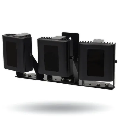 Digital Watchdog - DW-ILIRIP850 - High Performance 850nm Infra-red Illuminator, High Power Dual Core LEDs, with 614' coverage distance. Interchangeable lens packs to deliver a variety of angles out of the box. Built in web browser interface for easy 