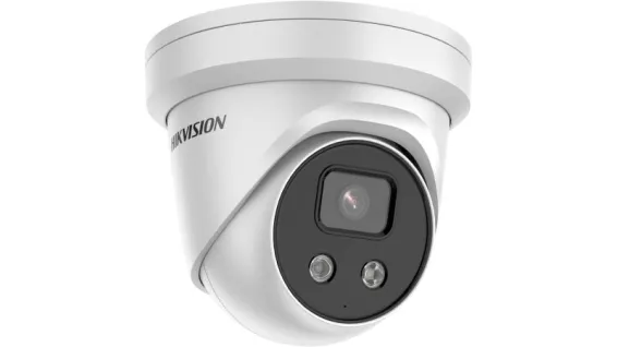 Hikvision - PCI-T15F6SL - 5 MP AcuSense Strobe Light and Audible Warning Fixed Turret Network Camera